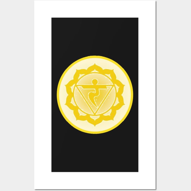 Willpower and confidence are mine Solar-Plexus Chakra- Bright Red Wall Art by EarthSoul